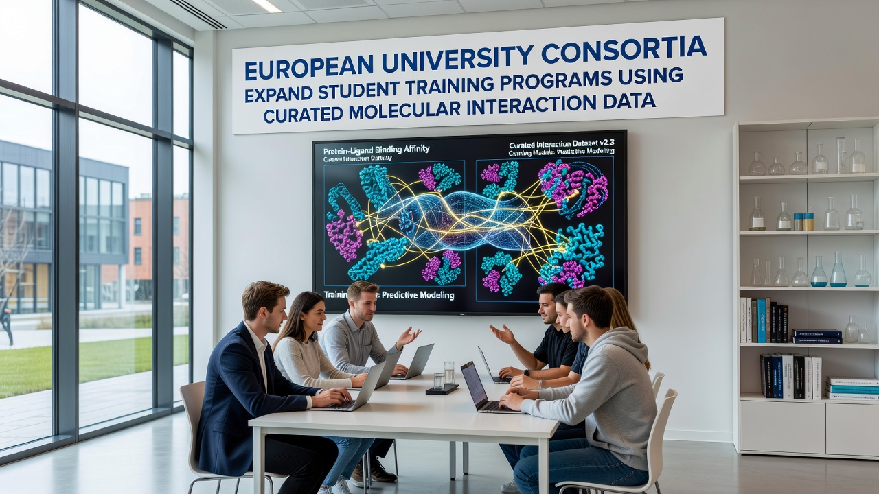 Students at a European university using molecular interaction datasets in a training workshop
